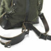 Creel Pack: Back and Strap Closeup - Olive Green and Black
